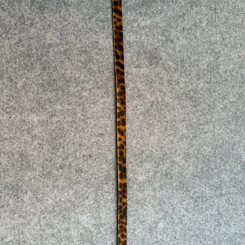 J. Jill Belt Womens M/L Brown New Leopard Cheetah Print Italian Leather Skinny